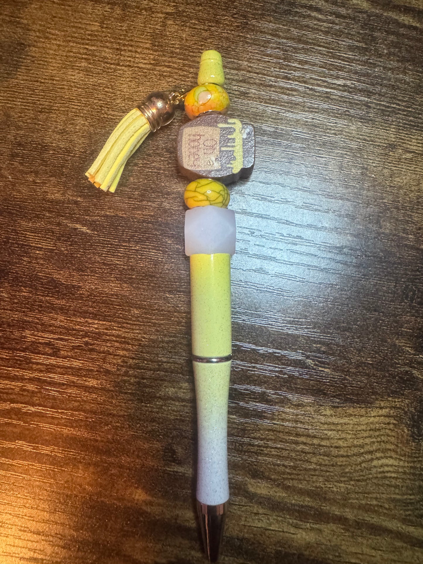 Beaded Pen Honey Pot