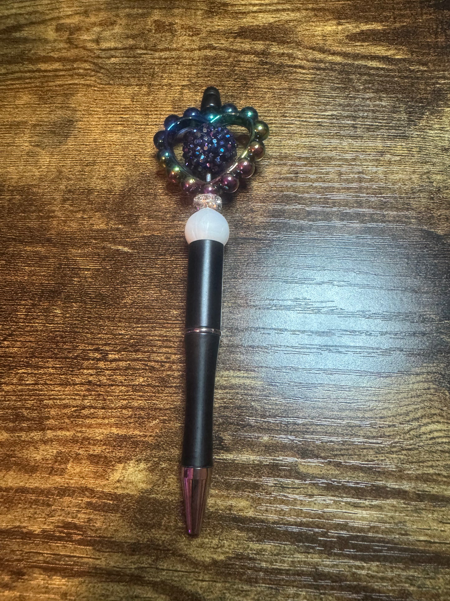 Beaded Heart Pen